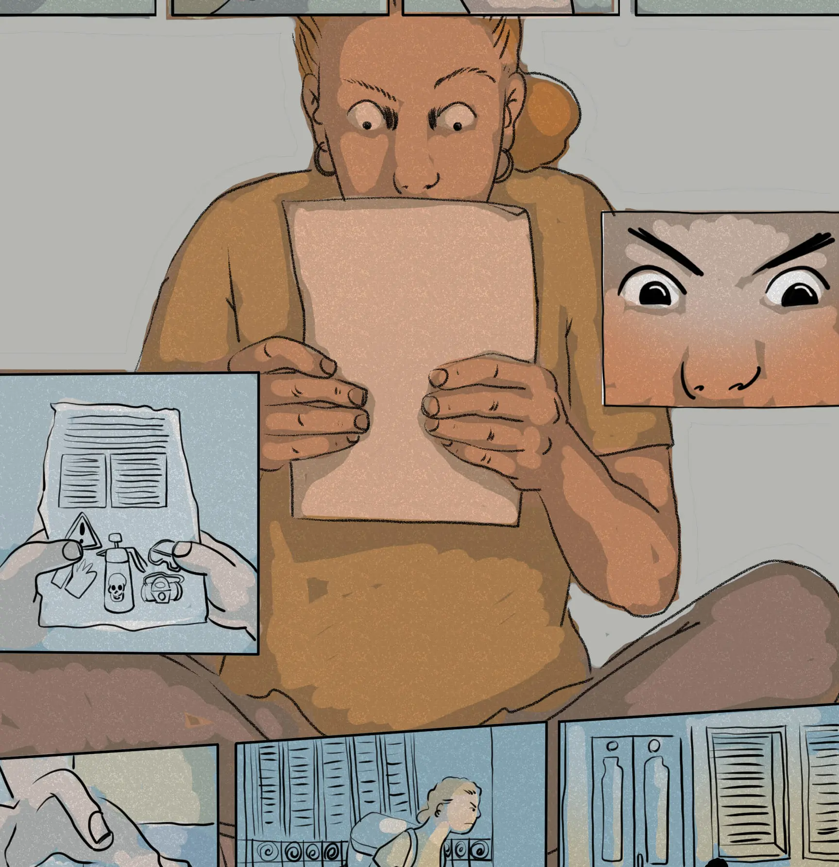 Detalle de doble página